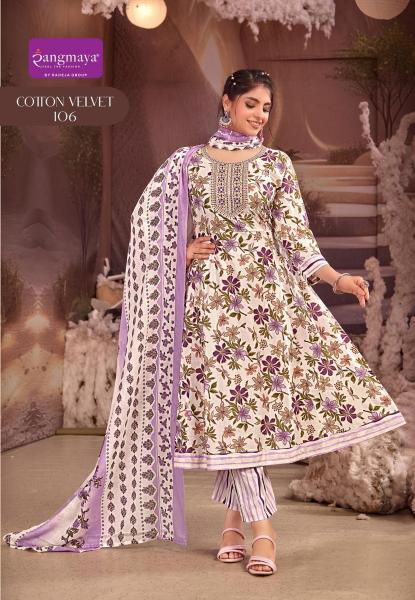 Rangmaya cotton velvet anantaa fashion kurti wholesaler